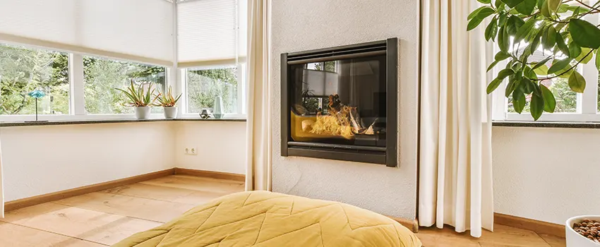 Residential Fireplace Ceramic Glass Installation in Anacortes, WA