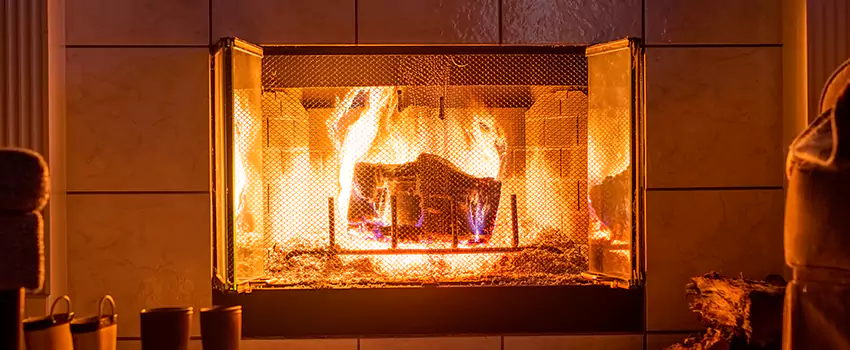 Mendota Hearth Landscape Fireplace Installation in Anacortes, Washington